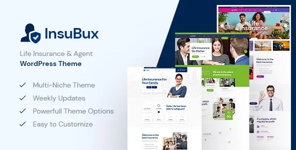 Insubux  – Insurance Company WordPress Theme