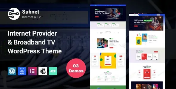 Internet Provider Broadband TV WordPress Theme | Internet Service  - Subnet