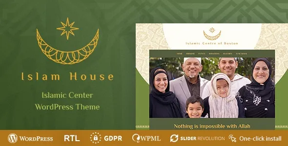 Islam House  - Mosque and Religion WordPress Theme