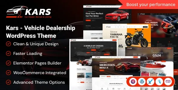 Kars  - Vehicle Dealership WordPress Theme