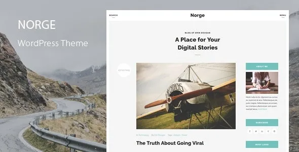 Norge  - Blog WordPress Theme
