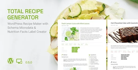 Total Recipe Generator (Gutenberg Block)