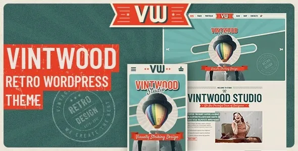 VintWood  - a Vintage, Retro WordPress Theme
