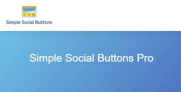 WPBrigade Simple Social Buttons Pro