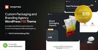 Wrapmax – Custom Packaging and Branding Agency FSE WordPress Theme