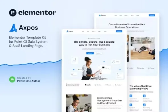 Axpos – Point Of Sale Software Elementor Template Kit