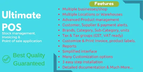 Ultimate POS – Best Advanced Stock Management, Point of Sale & Invoicing application