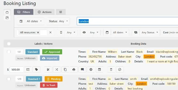 WP Booking Calendar – Business Large