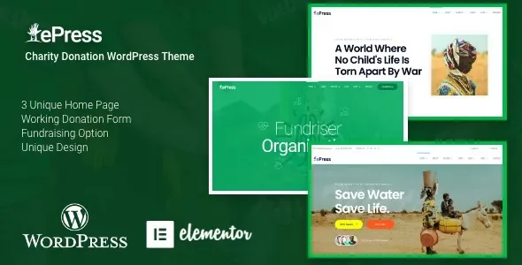 ePress - Nonprofit Charity WordPress Theme