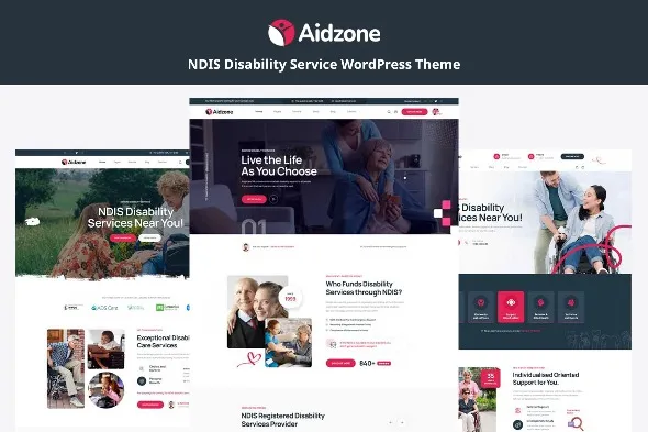 Aidzone - NDIS Disability Service WordPress Theme