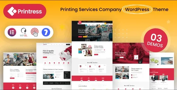 Printress – Printing Services Company WordPress Theme