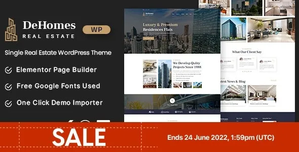 Dehomes – Single Real Estate WordPress Theme