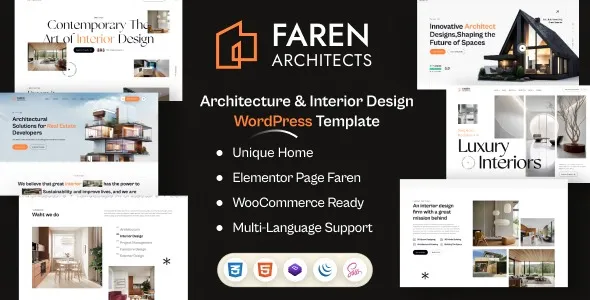 Faren Architecture and Interior Design WordPress Theme
