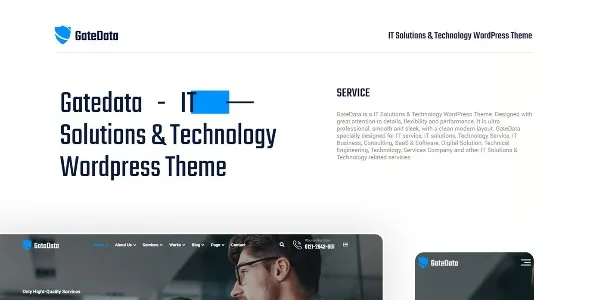 GateData – IT Solutions & Technology WordPress Theme