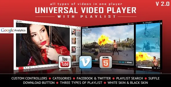 Universal Video Player – YouTube/Vimeo/Self-Hosted