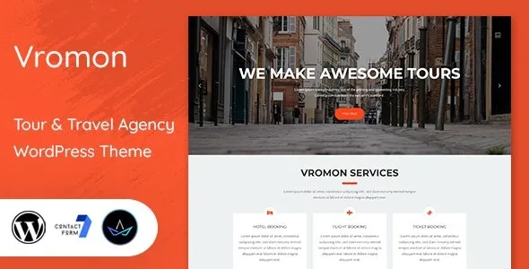 Vromon  - Tour & Travel Agency WordPress Theme