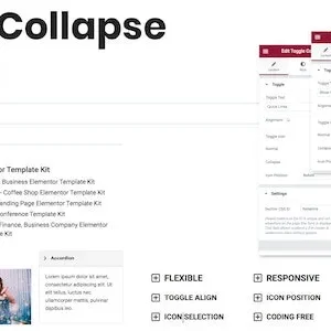 Toggle Collapse Section Elementor Addon