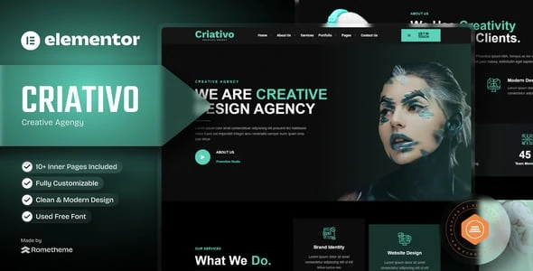 Criativo - Creative Agency & Portfolio Elementor Template Kit